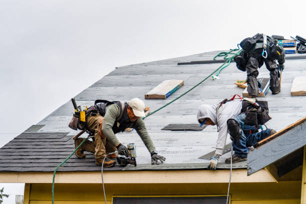 Professional Roofing technician working in Forest Knolls, CA